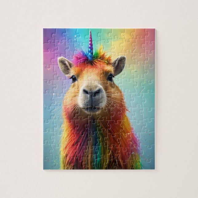 Prismhorn: Der Regenbogen Capybaraicorn (Vertikal)