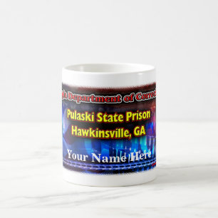 Prison d'État de Pulaski, votre nom, tasse de café