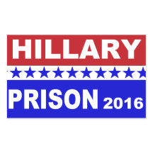 Prison Hillary 2016 autocollants politiques popula