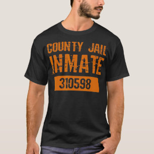 Prison Inmate Costume County Jail Inmate T-Shirt