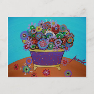 PRISTINE BLUME POSTKARTE