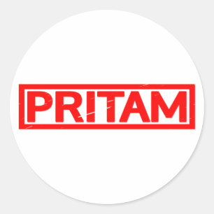 Pritam Briefmarke Runder Aufkleber