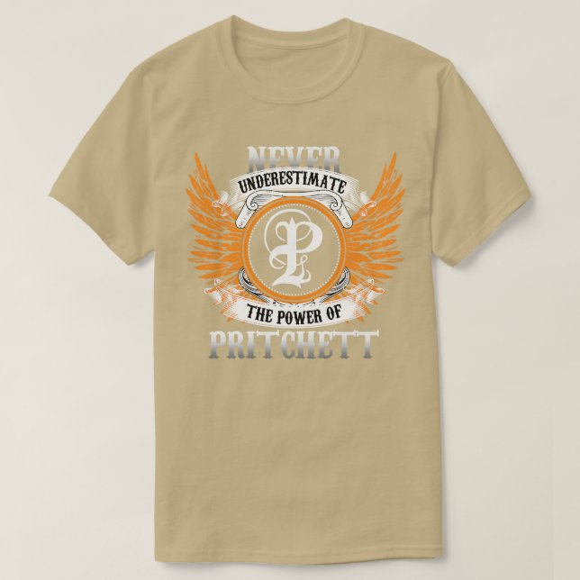 Pritchett Name Shirt nie unterschätzen Power (Design vorne)