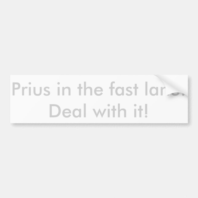 Prius in der Überholspur! Autoaufkleber (Vorne)