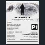 Privataugendesign, Privatdetektiv Flyer<br><div class="desc">Private Eye Design,  private Detektiv Ermittler Flyer durch den Business Card Store.</div>