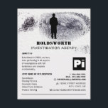 Privataugendesign, Privatdetektiv Flyer<br><div class="desc">Private Eye Design,  private Detektiv Ermittler Flyer durch den Business Card Store.</div>