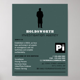 Private Augenlogos, Privatdetektiv Poster