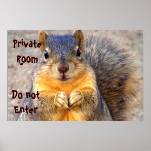 Private Bitte drucken Poster