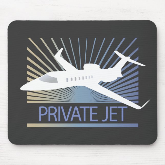 Private Düsenflugzeug Mousepad (Vorne)