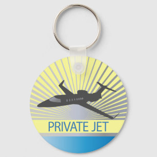 Private Düsenflugzeug Schlüsselanhänger