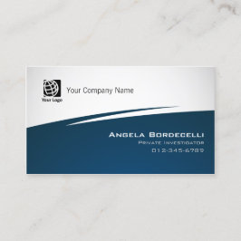 Private Ermittler Business Card Simple Zig Zag Visitenkarte