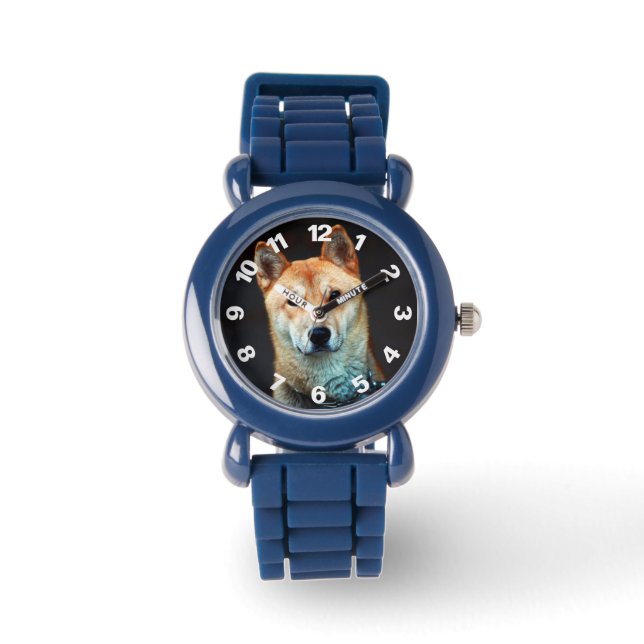 Private Kreationen Koreanische Jindo-Welpenüberwac Armbanduhr (Vorderseite)