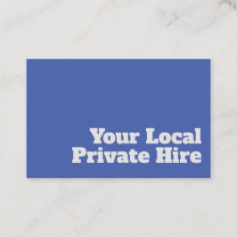 Private Mietwagengestaltung kühl und klar Visitenkarte