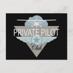 Private Pilot Club Postkarte