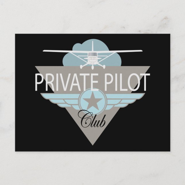 Private Pilot Club Postkarte (Vorderseite)