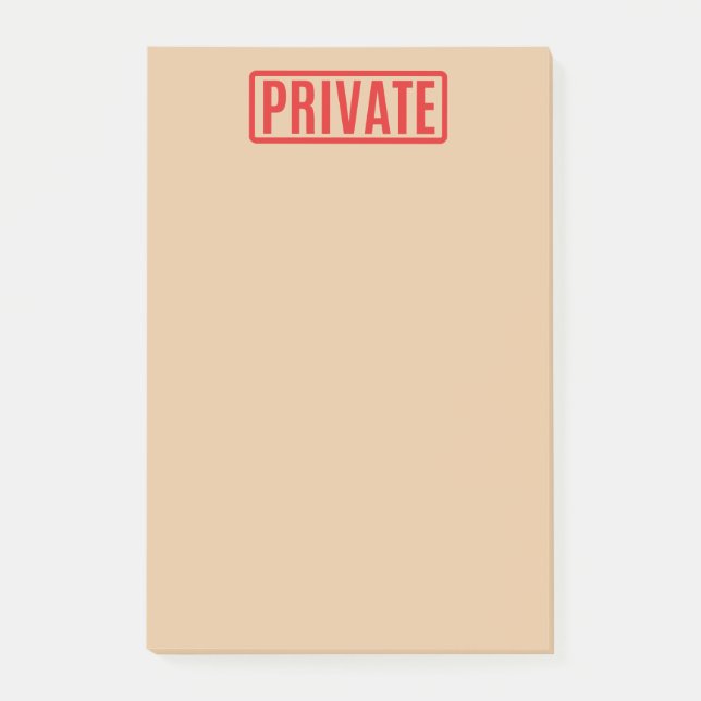 Private Post-it-Hinweise Post-it Klebezettel (Vorderseite)