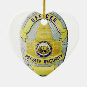 Private Sicherheit Keramikornament