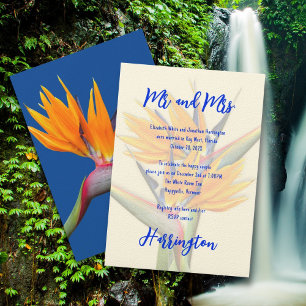 Private Wedding Bird of Paradise Blume Party Einladung