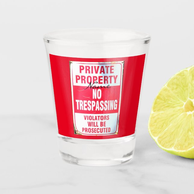 Privateigentum Keine Stresspassing Thunder_Cove Schnapsglas (Vorderseite)