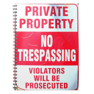 Privateigentumnotizbuch Notizblock