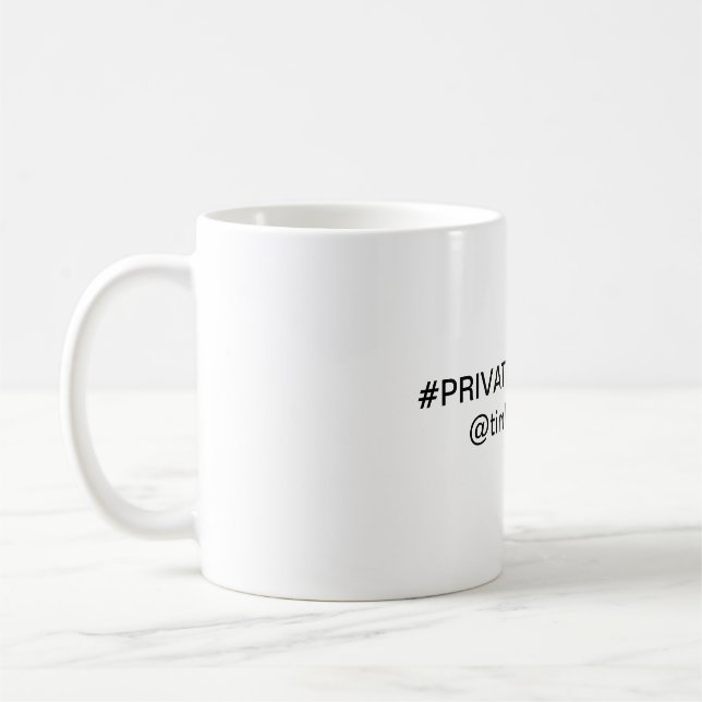 Privateigentums-Tasse Kaffeetasse (Links)