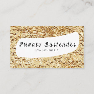 Privater Barkeeper Firmenkarte Visitenkarte