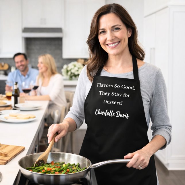 Privater Koch Schwarz-weißer Spaß Schürze (Von Creator hochgeladen)