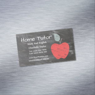 Privater Zuhause-Tutor Apple scheuerte Art-Tafel Magnetische Visitenkarte