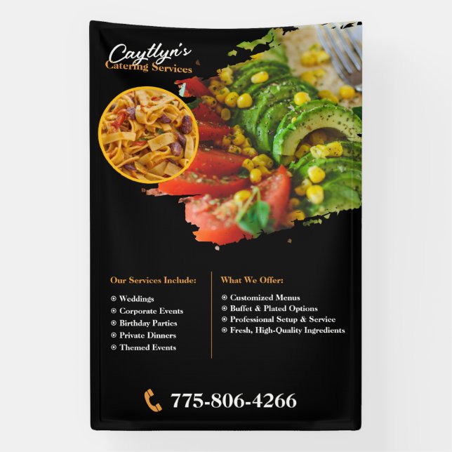 Privatkundenbanner für Catering Banner (Vertikal)