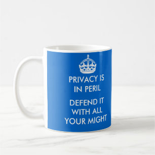 Privatleben ist in der GefahrenTasse Kaffeetasse