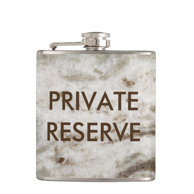 Privatreservat Pearl Granite Flask Flachmann (Vorderseite)