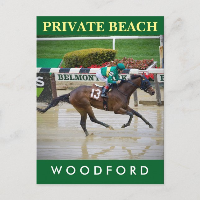 Privatstrand Postkarte (Vorderseite)