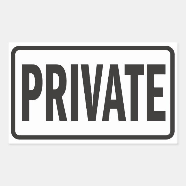 Privatunterschrift Rechteckiger Aufkleber (Vorderseite)