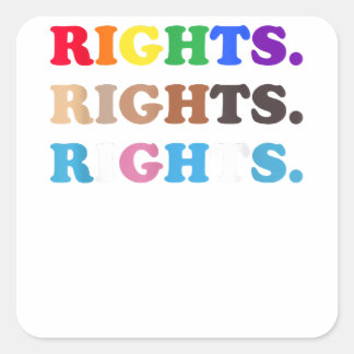 Privilegien LGBT LGBT Gay Transgender Pride Copy Quadratischer Aufkleber