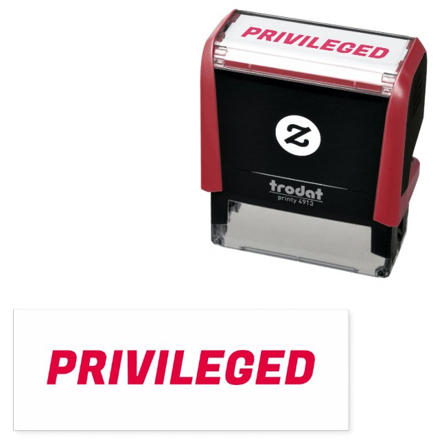 Privilegierte, vertrauliche, selbstsüchtige Briefm Permastempel (Beispiel)