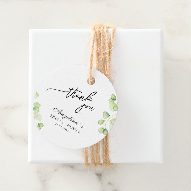 Privilégiez les étiquettes pour une douche nuptial (En situation)