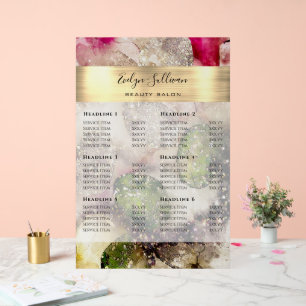 Prix de l'aquarelle rose vert