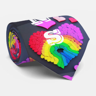 Prix Liebe gewinnt Multicolor Liebe Herz Krawatte