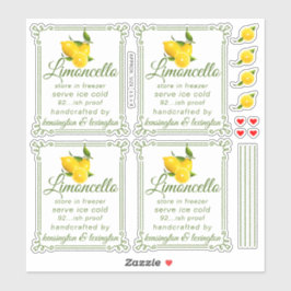 Prix Limoncello Transparent Pour 4 Étiquettes