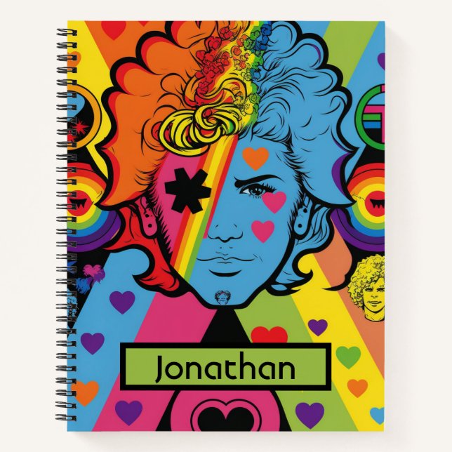 Prix Notebook Poster Spiral Notebook LGBTQ+ Notize Notizbuch (Vorderseite)