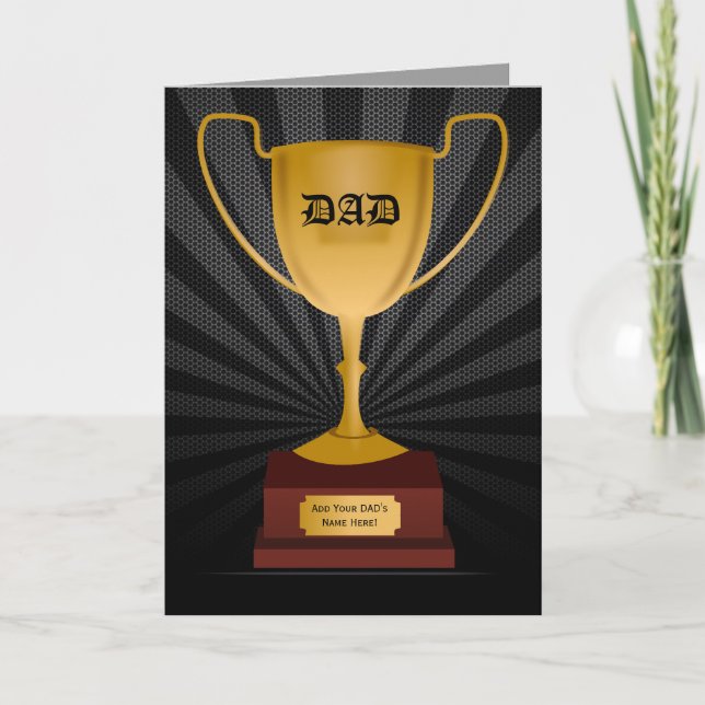 Prix Papa Trophy, carte Fête des pères (Devant)