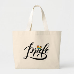 Prix Script Herz Jumbo Stoffbeutel