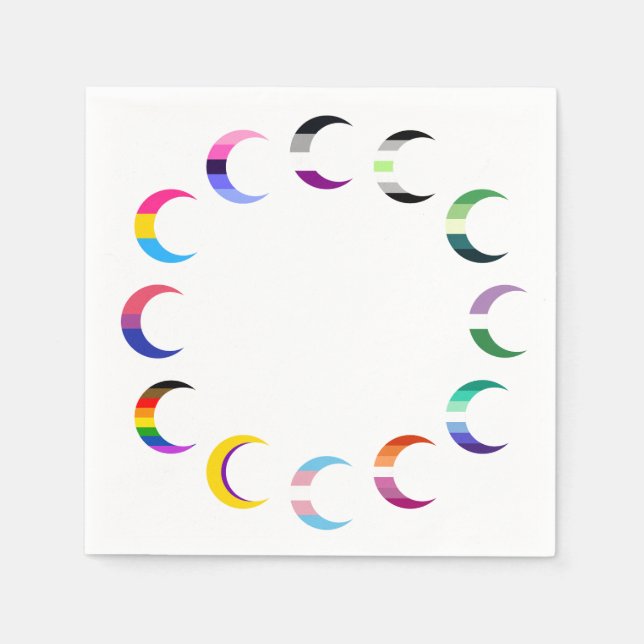 Prix Time Crescent Moon Design Serviette (Vorderseite)
