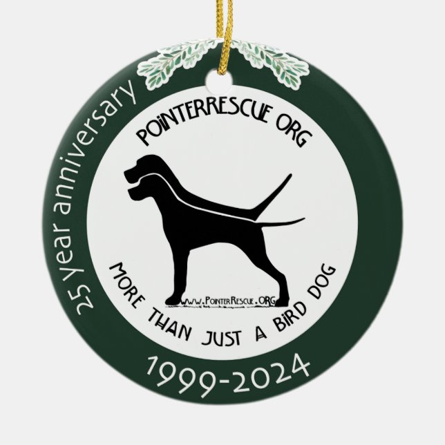 PRO 25-jähriges Jubiläum Keramik Ornament (Vorne)