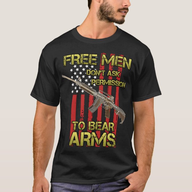 Pro 2ème T-shirt de patriote d'amendement (Devant)