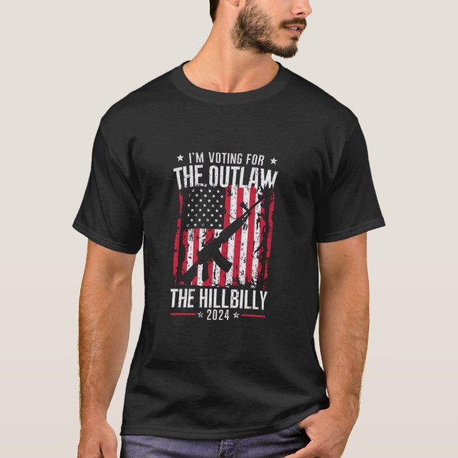 Pro 45 Ich stimme für das Gesetz und die Hillbilly T-Shirt (Vorderseite)