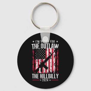 Pro 45 Ich wähle den Outlaw und den Hillbilly Schlüsselanhänger