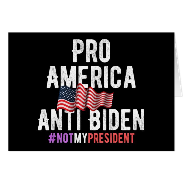 PRO AMERICA ANTI BIDEN (Devant horizontal)