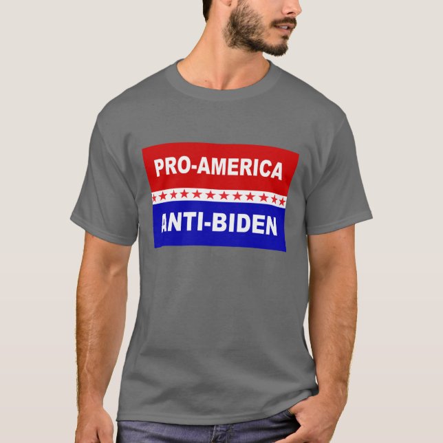 Pro America Anti Biden T-Shirt (Vorderseite)