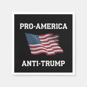 Pro America Anti Trump Vintag USA Flag Serviette